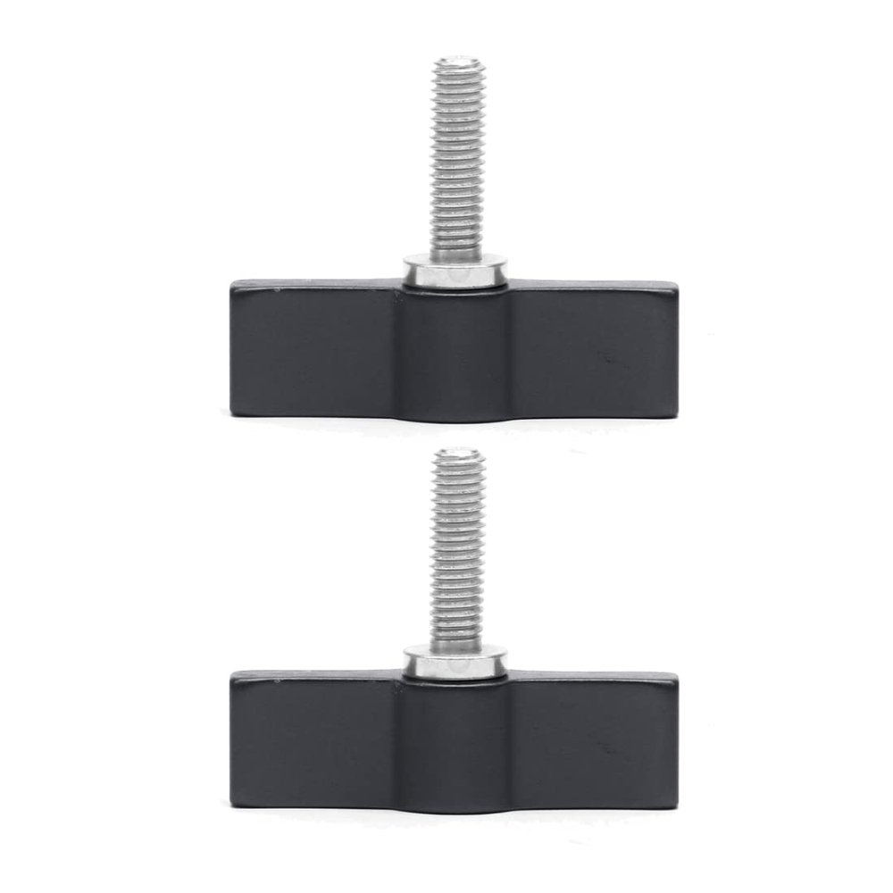 FEICHAO 2pcs M4 M5 M6 Handle Tight Lock Adjustable Wrench Screws Compatible with GoPro A7C SLR Camera Photography Accessory Connection (M5*17,Black)