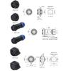 ZBLZGP SP21 9 Pin Back Nut Welding Electric Waterproof Connector Male and Female Panel Mount Plug Socket Aviation Circular Power Cable Wire Connector view 3