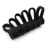 Viaky 6 Pcs Black Magnetic Cable Clips Organizer Earbuds Cords Winder Bookmark Whiteboard Noticeboard Fridge Straps USB Manager Keeper Wrap Ties for Kitchen, Home, Office and School view 1