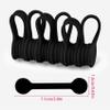 Viaky 6 Pcs Black Magnetic Cable Clips Organizer Earbuds Cords Winder Bookmark Whiteboard Noticeboard Fridge Straps USB Manager Keeper Wrap Ties for Kitchen, Home, Office and School view 2