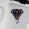 Holographic Decal Stickers of Holodiamond Drip Dripping Diamond Drip Diamond Premium Waterproof Vinyl Decal Stickers for Laptop Phone Accessory Helmet Car Window Mug Tuber Cup Door Wa ANDVER3914061HO view 3