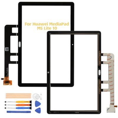 A-MIND for Huawei MediaPad M5 lite 10 Touch Screen Digitizer Replacement BAH2-L09, BAH2-W09, BAH2-W19 Panel Glass Replacement Full Assembly,with Free Repair Tools (Black)
