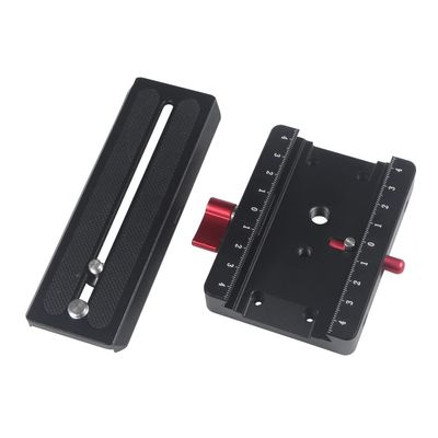 FEICHAO Quick Release Plate Base Adapter with 1/4'' 3/8'' Screw Hole for DSLR Camera Photography Tripod Accessories