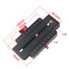 FEICHAO Quick Release Plate Base Adapter with 1/4'' 3/8'' Screw Hole for DSLR Camera Photography Tripod Accessories view 2