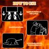 Jerify 15 Pcs Fire Blanket - Fiberglass Fire Emergency Flame Retardant Safety Fireproof Safety Suppression Cover Blanket for Kitchen, Home, Car and Office - 39 x 39 Inch (Red) view 4