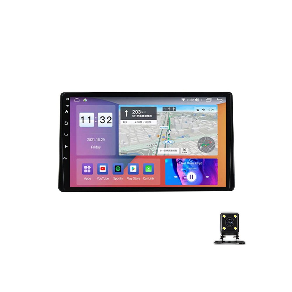 ZEARLY 9 Inch Android Car Stereo Radio GPS Navigation for Toyota Sienna 2016-2018 Multimedia Player, Car in-Dash Head Unit Support Mirror Link/Carplay/Steering Wheel Control,M400s