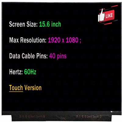BTSELSS 15.6" LCD Screen Replacement for HP Pavilion 15-EH1078AU 4D8K2PA Display Panel FHD 1920 * 1080 40 pin 60 Hz Touch (Without Tabs)