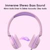 IMYB Kids Headphones, V1 Wired Stereo Foldable Tangle-Free 3.5mm Adjustable On-Ear Headphones for Kids for School/Toddlers/Childrens/Teens/Boys/Girls/Ipad/Tablet/Kindle/Phones/Travel/Plane (Pink) view 3