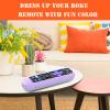 2 Pack Case for Roku Voice Remote Pro, Cover for Roku Headphone Remote Rechargeable Controller Silicone Sleeve Skin Glow in The Dark view 4