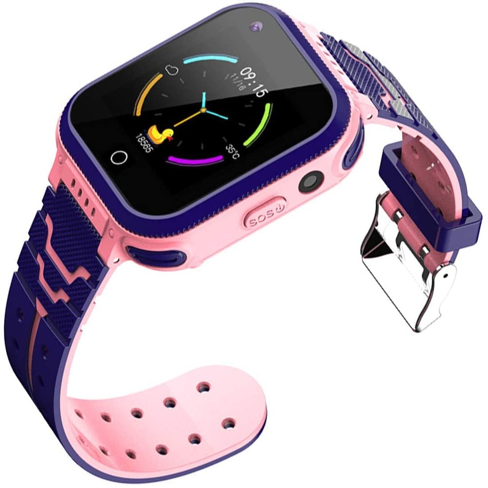 4G Kids Watch for Toddler w GPS Tracker, Phone Watch w Video Chat 3-Way Calling SOS WiFi w SIM Slot Camera Smart Watches for Girls Boys Age 3-15 Years Christmas New Year Gift (t3 Pink)