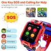 4G Kids Watch for Toddler w GPS Tracker, Phone Watch w Video Chat 3-Way Calling SOS WiFi w SIM Slot Camera Smart Watches for Girls Boys Age 3-15 Years Christmas New Year Gift (t10 red) view 2