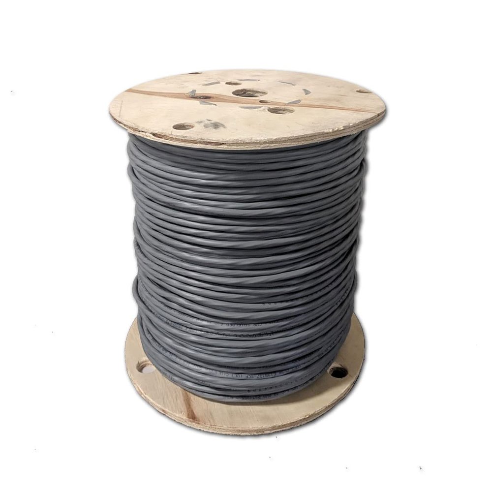 Cable Central LLC Shielded Security/Alarm Wire, Gray, 18/4 (18AWG 4 Conductor), Stranded, CM/Inwall Rated, Spool, 1000 Feet