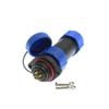 ZBLZGP SP21 Circular Waterproof 6 Pin 15A Threaded Solder Panel Socket Plug 14AWG Male Female Quick Connection Dustproof Cap for Outdoor Security Cameras view 4
