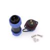 ZBLZGP SP21 2pin Panel Waterproof Connector Cable Wire Plug Panel Mount Socket Industrial Threaded Aviation 2 Screws Solar Electrical Circular Cable Connector Panel Mount 21mm view 1