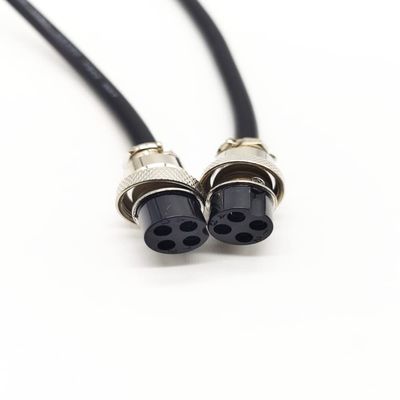 keisnoaja GX16 Female Aviation Cordset Connector 4pin Double Female Head Power Electrical Cable 1M with Great Extension Performance Terminal Wire Line