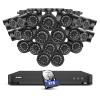ANNKE 24 PCs 2MP Commercial Grade Wired Security Camera Kit, 32CH 4MP AI Surveillance DVR System with Human/Vehicle Detection with 8TB Hard Drive, Multiple Recording Modes, 100ft Night Vision view 1