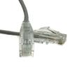 Cable Central LLC Slim Cat6a Gray Copper Ethernet Cable, 10 Gigabit, Snagless/Molded Boot, 500 MHz, 6 inch view 1