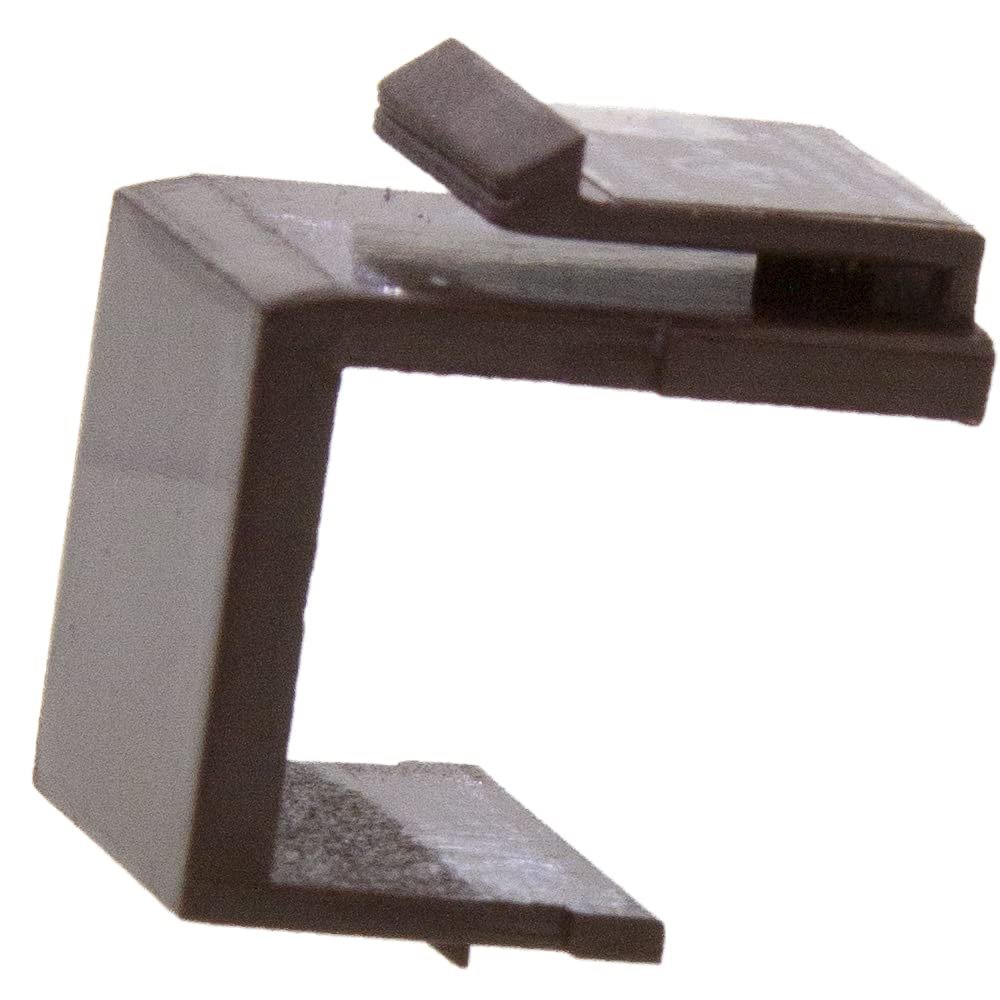 Cable Central LLC Blank Keystone Insert, Brown