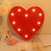 Cyrank Light Up Letters, Heart Marquee Light Decorative Lighted Letter Battery Powered Led Marquee Letters Heart Shaped LED Sign Marquee Light Sign Wall Dcor Letters Sign(Red) view 4