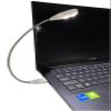 Kyfreshpower LED USB Reading Lamp Light with 2-Brightness Dimmable Setting, Flexible Gooseneck USB Light for Notebook Laptop Keyboard, Powerbank(On/Off Switch, 1 White+1 Mini USB Light) view 1