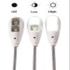 Kyfreshpower LED USB Reading Lamp Light with 2-Brightness Dimmable Setting, Flexible Gooseneck USB Light for Notebook Laptop Keyboard, Powerbank(On/Off Switch, 1 White+1 Mini USB Light) view 3