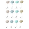 Mokylor 12 Pack Macaron Mobile Phone Screen Wipes, Portable Mini Macaron Cleaning Cloth Lens Wipe Glasses with Portable Keychain, Brush Key Pendant for Computer Phone Screen Glasses Cleaner view 1