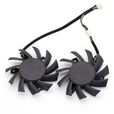 2pcs/lot PLA07010S12HH 12V 0.50A 65mm for MSI R5770 N450GTS Hawk Graphics Card Cooling Fan 4Pin 4Wire