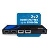 OREI 8K HDMI Splitter 2 in 2 Out, Resolutions Up to 4K@120Hz, Dolby Vision Pass-Through, HDCP 2.3, Auto EDID Management, Does NOT Extend Display - (BK-22) view 2