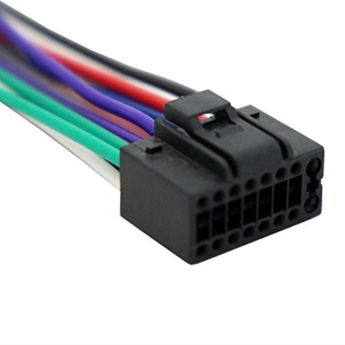 Harmony Audio HA-JVC16B Compatible with JVC KW-XR610 Aftermarket Stereo Radio Receiver Replacement Wire Harness Cable