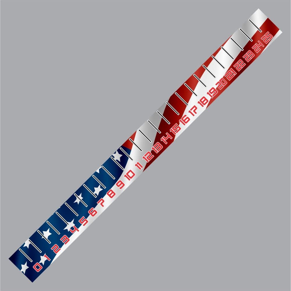 700-124 American Flag Ruler 25" Carpet Graphic for Fishing Bass Boats