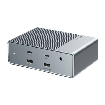 HyperDrive USB-C & Thunderbolt 4 GEN2 15-in-1 Docking Station for MacBook, iPad, PC - HDMI or DP, Up to 3 Extended Displays, High-Speed USB Data Transfer
