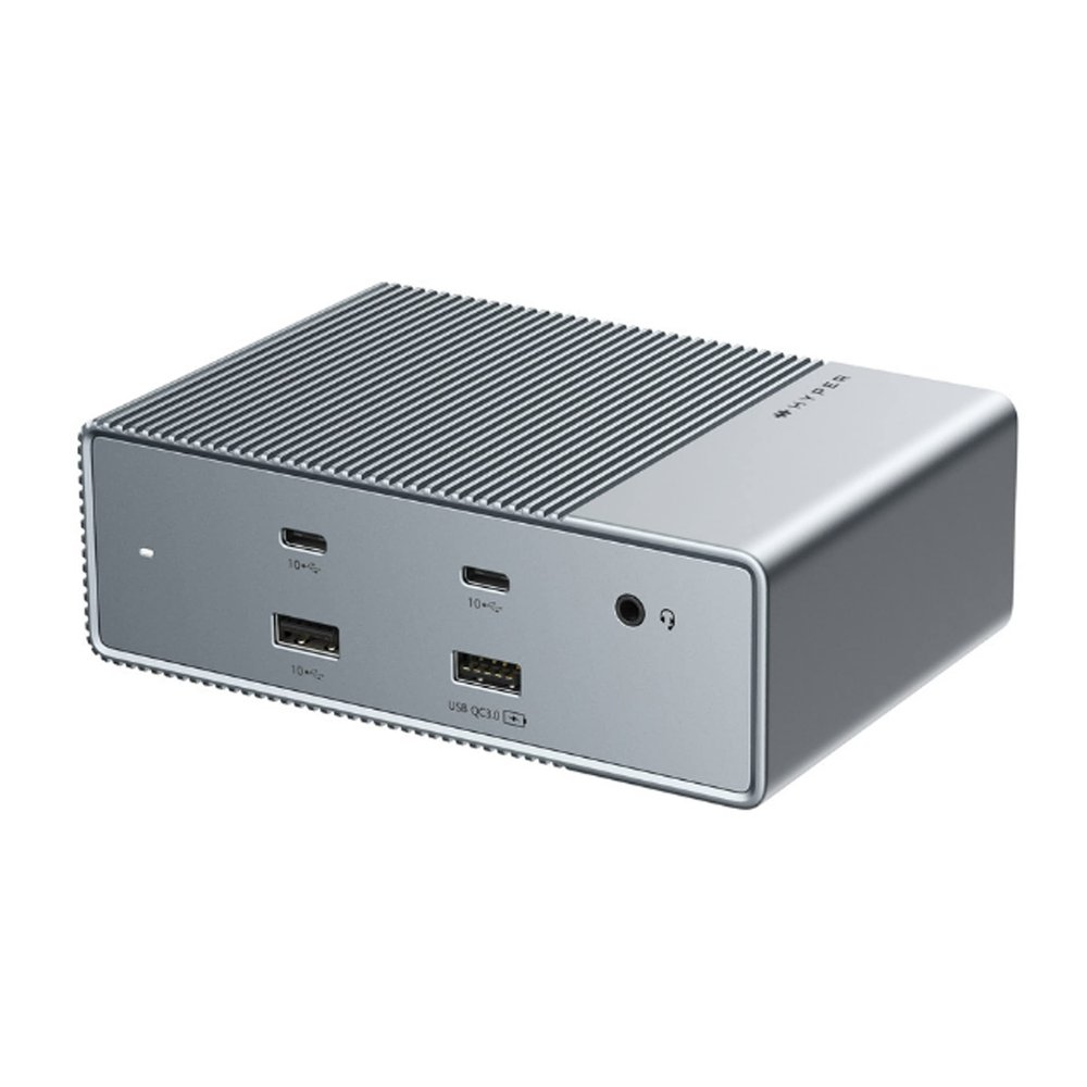 HyperDrive USB-C & Thunderbolt 4 GEN2 15-in-1 Docking Station for MacBook, iPad, PC - HDMI or DP, Up to 3 Extended Displays, High-Speed USB Data Transfer