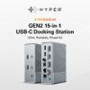 HyperDrive USB-C & Thunderbolt 4 GEN2 15-in-1 Docking Station for MacBook, iPad, PC - HDMI or DP, Up to 3 Extended Displays, High-Speed USB Data Transfer view 2