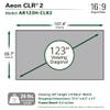 Elite Screens Aeon CLR2, 123-Inch ALR Projector Screen, Edge-Free Fixed Frame, 90% Ambient Light Rejecting, Grey Screen for UST & Short Throw ProjectorsIndoor Movie & Home Theater Screen, AR123H-CLR2 view 2