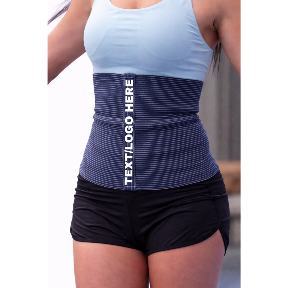 SG TRAINING FIT #1 Custom Text/Logo Sport Pro Wool Cotton Warming Belt Relieves Back Pain Supports Lumbar and Muscles Optimal Compression for Men and Women. (0, Blue)