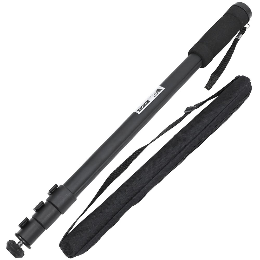 Mobestech Aluminum Alloy Monopod for Cameras Lightweight Travel Camera Stick Carrying Bag Supports up for DSLR and Camcorders Compact and Portable Design