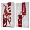 Head Case Designs Officially Licensed Arsenal FC William Saliba 2022/23 First Team Leather Wallet Case Compatible with Kindle Paperwhite 1/2 / 3 view 1