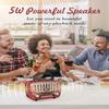 PRUNUS J-180 Vintage Retro Radio Bluetooth Speaker with Stereo Sound, AM FM Radio Portable with Loud Volume, BT5.0, TF Card & MP3 Player, Rechargeable Speaker view 2