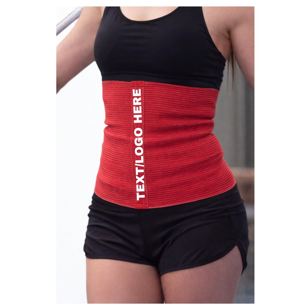 SG TRAINING FIT #1 Custom Text/Logo Sport Pro Wool Cotton Warming Belt Relieves Back Pain Supports Lumbar and Muscles Optimal Compression for Men and Women. (1, Red)