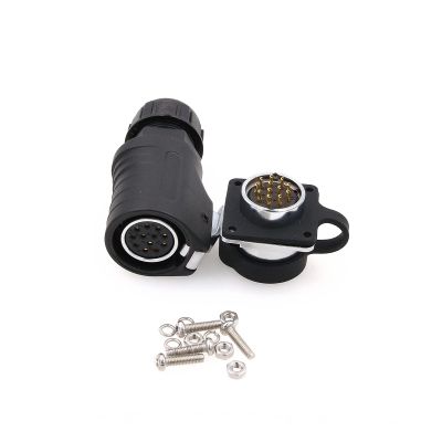 ZBLZGP LP20 12 Pin Waterproof Connector, High Current 5A 400V Electrical Connection, Male Panel Mount Socket & Female Plug, Industrial Waterproof Power Circular Connector