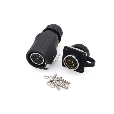 ZBLZGP LP20 Waterproof 8 Pin Industrial Electrical Connector Power Connection 500V AC Plug Socket for Auto Electric LED Lighting