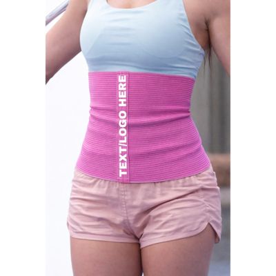 SG TRAINING FIT #1 Custom Text/Logo Sport Pro Wool Cotton Warming Belt Relieves Back Pain Supports Lumbar and Muscles Optimal Compression for Men and Women. (0, Pink)