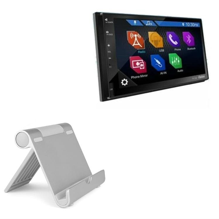 BoxWave Stand and Mount Compatible with Clarion FX109 - VersaView Aluminum Stand, Portable, Multi Angle Viewing Sturdy