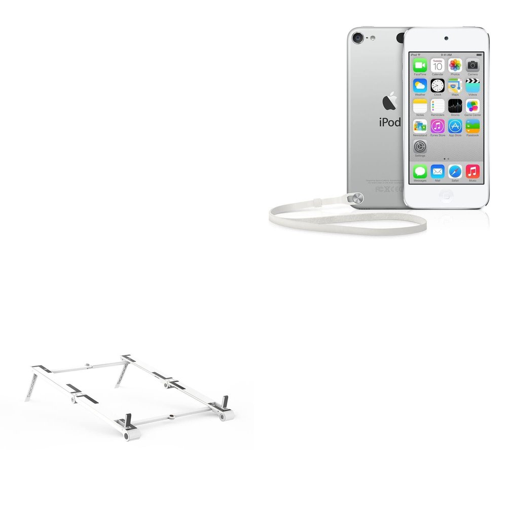 BoxWave Stand and Mount Compatible with Apple iPod Touch (6th Gen 2015) - Pocket Aluminum Stand 3-in-1, Portable Multi Angle Viewing Riser - Metallic Silver