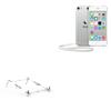 BoxWave Stand and Mount Compatible with Apple iPod Touch (6th Gen 2015) - Pocket Aluminum Stand 3-in-1, Portable Multi Angle Viewing Riser - Metallic Silver view 1