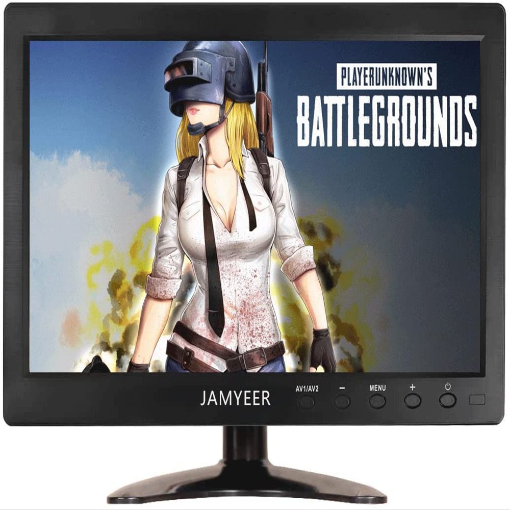 JAMYEER 10.1 Inch HDMI Monitor 1280X800 TFT IPS LCD Screen Built-in Speaker with HDMI-VGA-AV-BNC Function for Car/DSLR/PC/DVD/Car Rearview Mirror Camera