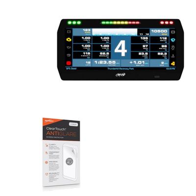 BoxWave Screen Protector Compatible with AiM PDM 10 inch Display - ClearTouch Anti-Glare (2-Pack), Anti-Fingerprint Matte Film Skin