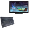 BoxWave Keyboard Compatible with Huion Kamvas 20 - SlimKeys Bluetooth Keyboard, Portable Thin with Chiclet-Style Keys - Jet Black view 1