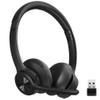 EKVANBEL Bluetooth Headset V5.2 with Adapter, Wireless Headphones with Noise Cancelling Microphone, On Ear Wireless Headset for Cell Phones Laptop Computer view 1