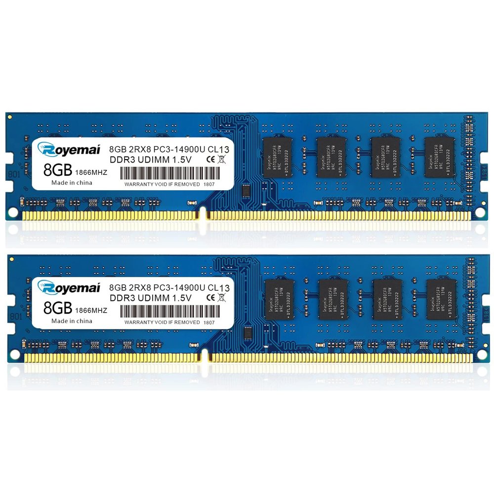 16GB PC3-14900U 2X8GB DDR3 14900 1866MHz PC3-14900 16G 2Rx8 240-pin Udimm CL13 1.5V Desktop RAM Memory Module
